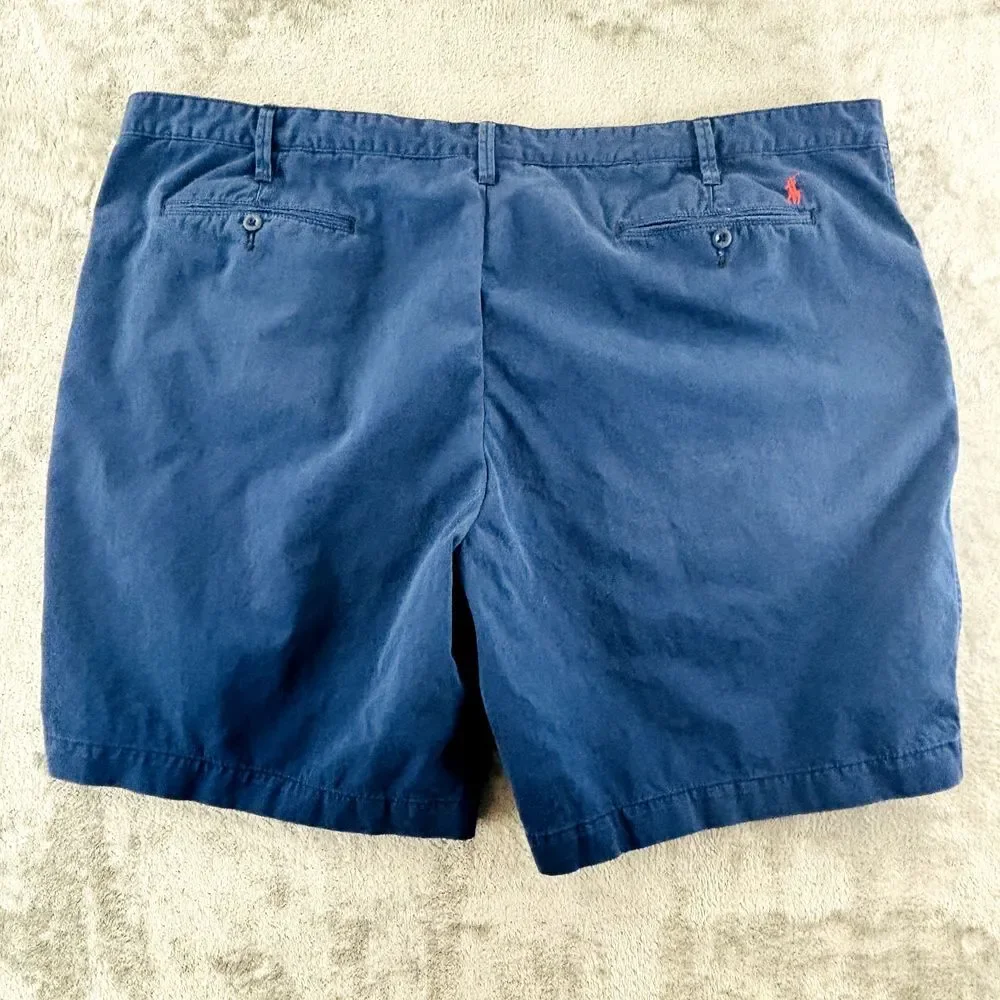 Polo Ralph Lauren Classic Fit Chino Shorts Mens 50B‎ Navy Blue 10